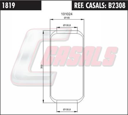 Casals B2308 - Soffietto, Sospensione pneumatica autozon.pro