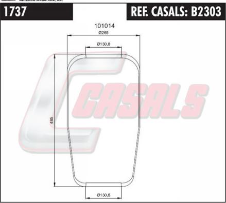 Casals B2303 - Soffietto, Sospensione pneumatica autozon.pro