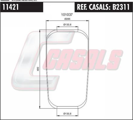 Casals B2311 - Soffietto, Sospensione pneumatica autozon.pro