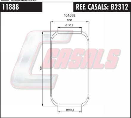 Casals B2312 - Soffietto, Sospensione pneumatica autozon.pro