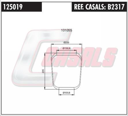 Casals B2317 - Soffietto, Sospensione pneumatica autozon.pro