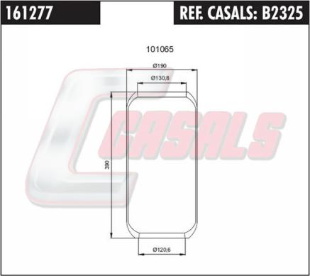 Casals B2325 - Soffietto, Sospensione pneumatica autozon.pro