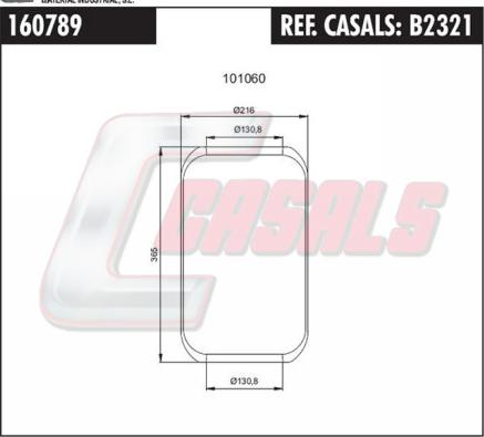 Casals B2321 - Soffietto, Sospensione pneumatica autozon.pro