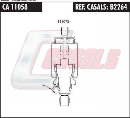 Casals B2264 - Ammortizzatore, Sospensione cabina autozon.pro