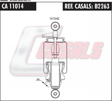 Casals B2263 - Ammortizzatore, Sospensione cabina autozon.pro