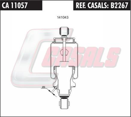 Casals B2267 - Ammortizzatore, Sospensione cabina autozon.pro