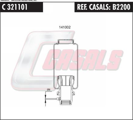 Casals B2200 - Ammortizzatore, Sospensione cabina autozon.pro