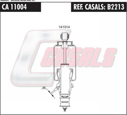 Casals B2213 - Ammortizzatore, Sospensione cabina autozon.pro