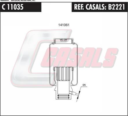 Casals B2221 - Ammortizzatore, Sospensione cabina autozon.pro