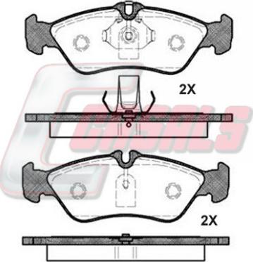 Casals BKM1045 - Kit pastiglie freno, Freno a disco autozon.pro