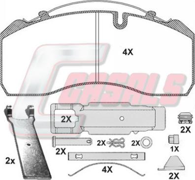 Knorr Bremse II 319 880 062 - Kit pastiglie freno, Freno a disco autozon.pro