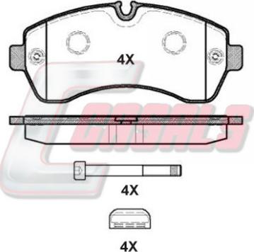 Casals BKM121 - Kit pastiglie freno, Freno a disco autozon.pro