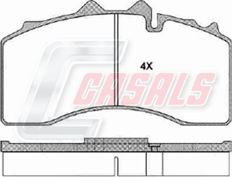 Casals BKM228 - Kit pastiglie freno, Freno a disco autozon.pro