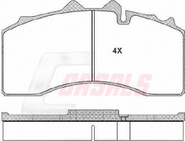 Casals BKM227 - Kit pastiglie freno, Freno a disco autozon.pro