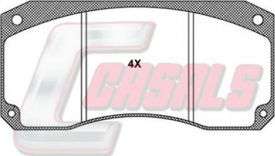 Casals BKM769 - Kit pastiglie freno, Freno a disco autozon.pro