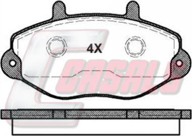 Casals BKM701 - Kit pastiglie freno, Freno a disco autozon.pro