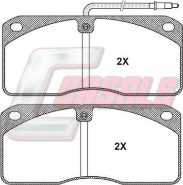 Casals BKM702 - Kit pastiglie freno, Freno a disco autozon.pro