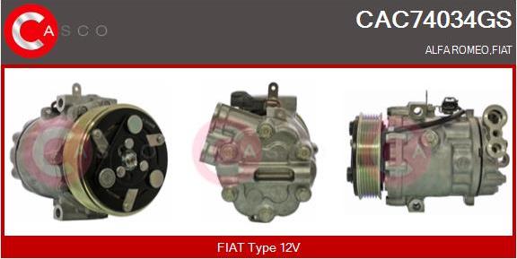 Casco CAC74034GS - Compressore, Climatizzatore autozon.pro