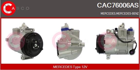 Casco CAC76006AS - Compressore, Climatizzatore autozon.pro