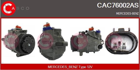 Casco CAC76002AS - Compressore, Climatizzatore autozon.pro