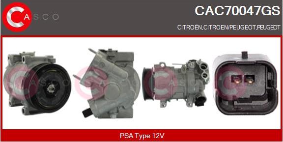 Casco CAC70047GS - Compressore, Climatizzatore autozon.pro