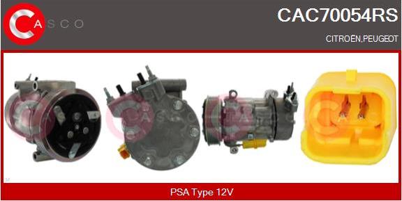 Casco CAC70054RS - Compressore, Climatizzatore autozon.pro