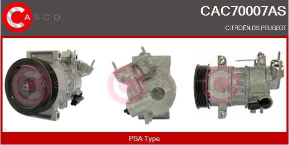 Casco CAC70007AS - Compressore, Climatizzatore autozon.pro