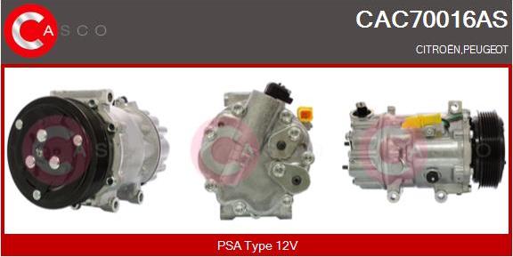 Casco CAC70016AS - Compressore, Climatizzatore autozon.pro