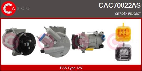 Casco CAC70022AS - Compressore, Climatizzatore autozon.pro