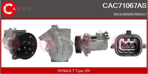 Casco CAC71067AS - Compressore, Climatizzatore autozon.pro