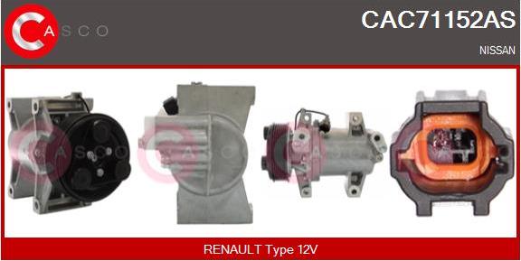 Casco CAC71152AS - Compressore, Climatizzatore autozon.pro