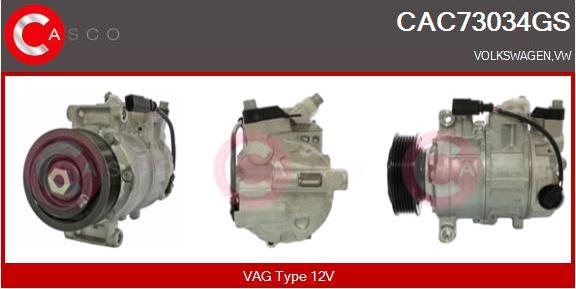 Casco CAC73034GS - Compressore, Climatizzatore autozon.pro