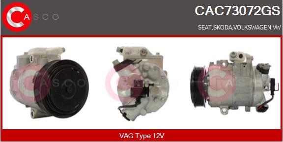 Casco CAC73072GS - Compressore, Climatizzatore autozon.pro