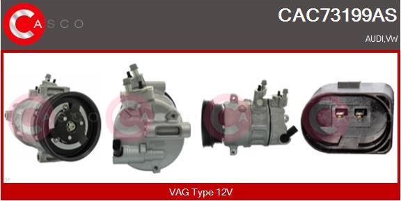 Casco CAC73199AS - Compressore, Climatizzatore autozon.pro