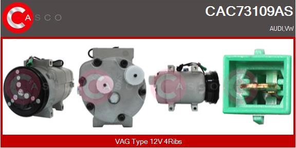 Casco CAC73109AS - Compressore, Climatizzatore autozon.pro