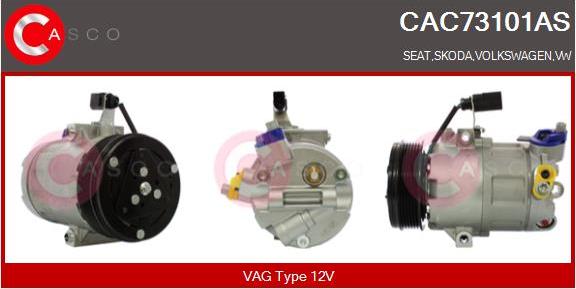 Casco CAC73101AS - Compressore, Climatizzatore autozon.pro