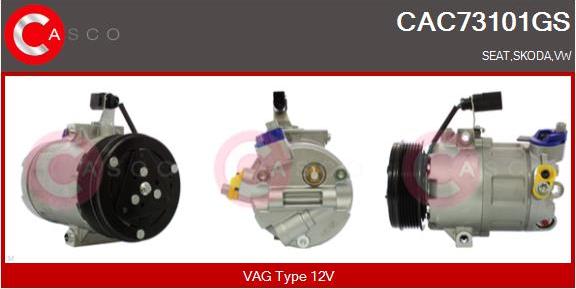 Casco CAC73101GS - Compressore, Climatizzatore autozon.pro