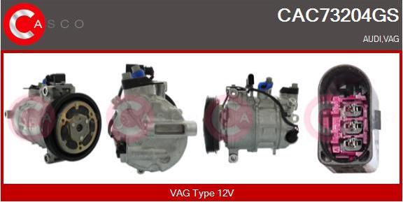 Casco CAC73204GS - Compressore, Climatizzatore autozon.pro