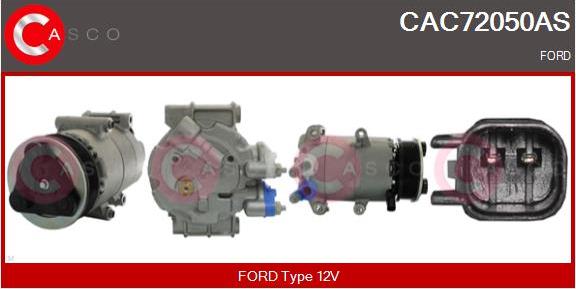 Casco CAC72050AS - Compressore, Climatizzatore autozon.pro