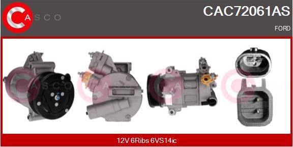 Casco CAC72061AS - Compressore, Climatizzatore autozon.pro