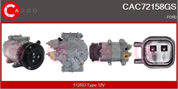 Casco CAC72158GS - Compressore, Climatizzatore autozon.pro