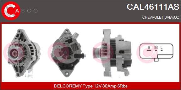 Casco CAL46111AS - Alternatore autozon.pro