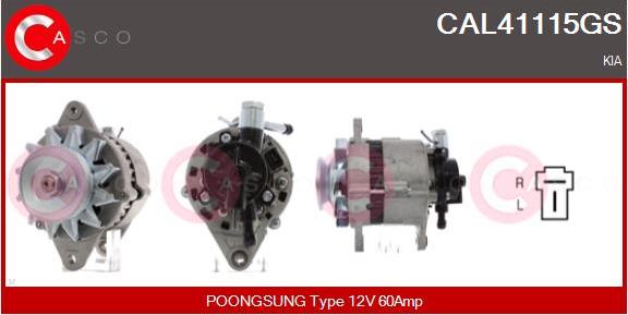 Casco CAL41115GS - Alternatore autozon.pro