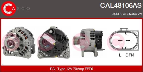 Casco CAL48106AS - Alternatore autozon.pro