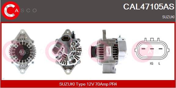 Casco CAL47105AS - Alternatore autozon.pro