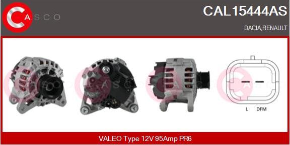 Casco CAL15444AS - Alternatore autozon.pro