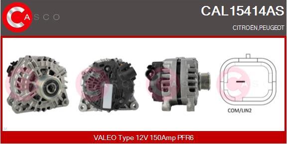 Casco CAL15414AS - Alternatore autozon.pro