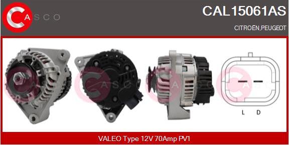 Casco CAL15061AS - Alternatore autozon.pro