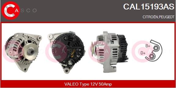 Casco CAL15193AS - Alternatore autozon.pro