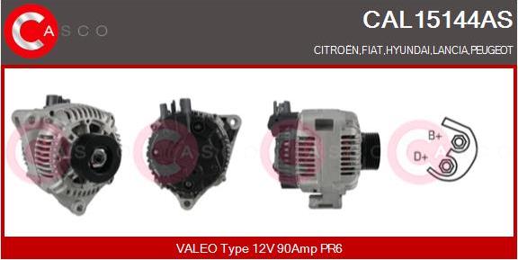 Casco CAL15144AS - Alternatore autozon.pro